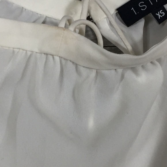 1.State Off the Shoulder Sheer Chiffon Blouse - Picture 8 of 8